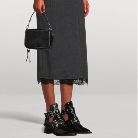 GANNI Buckled Ankle Boots - Picture 2 of 8